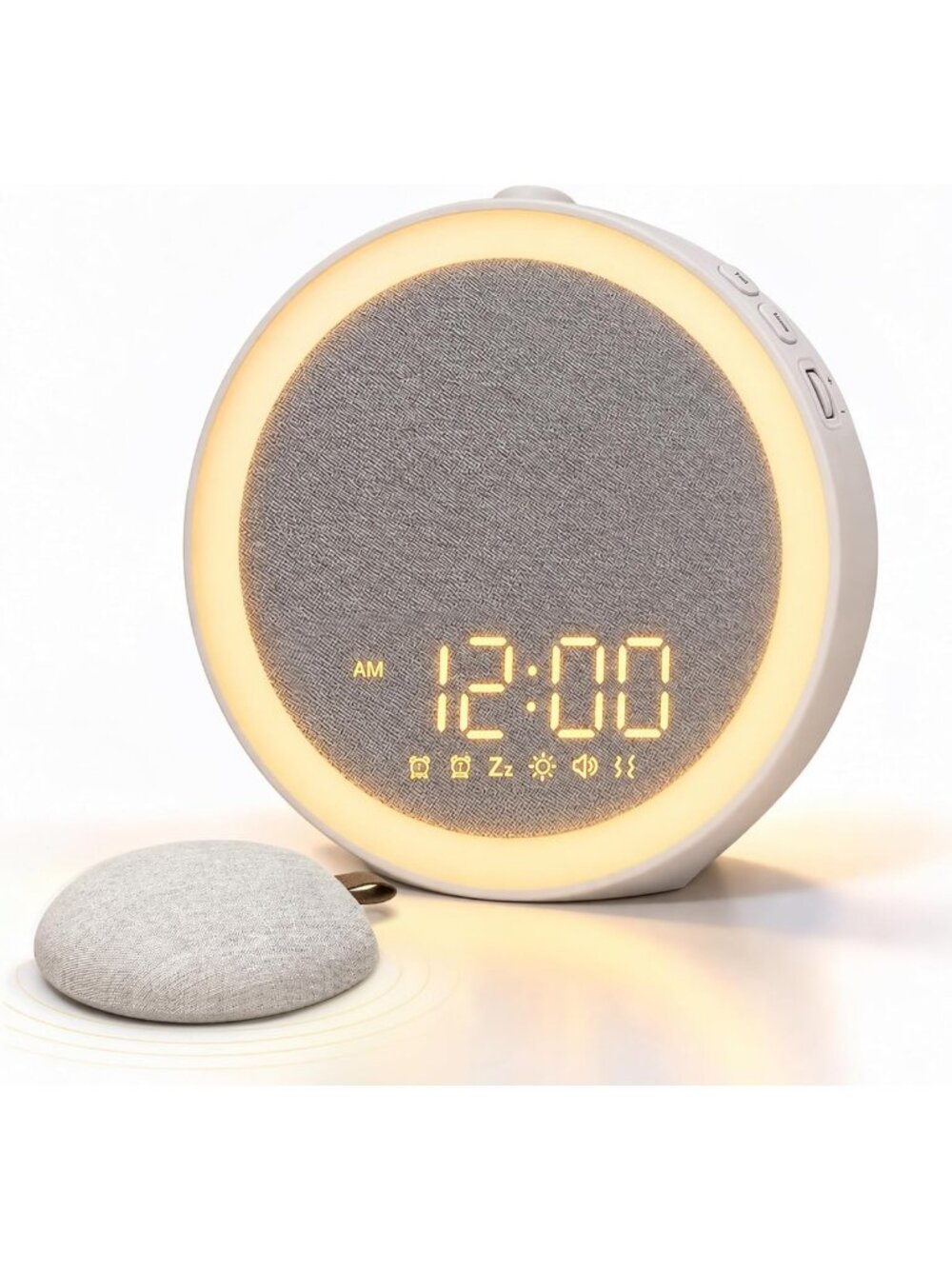 Heavy Sleeper Alarm Clock with Bed Shaker, Sound & Light Features, Loud Wake Up